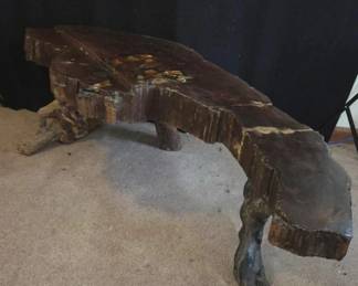 4 Live Edge Wood Slab Coffee Table