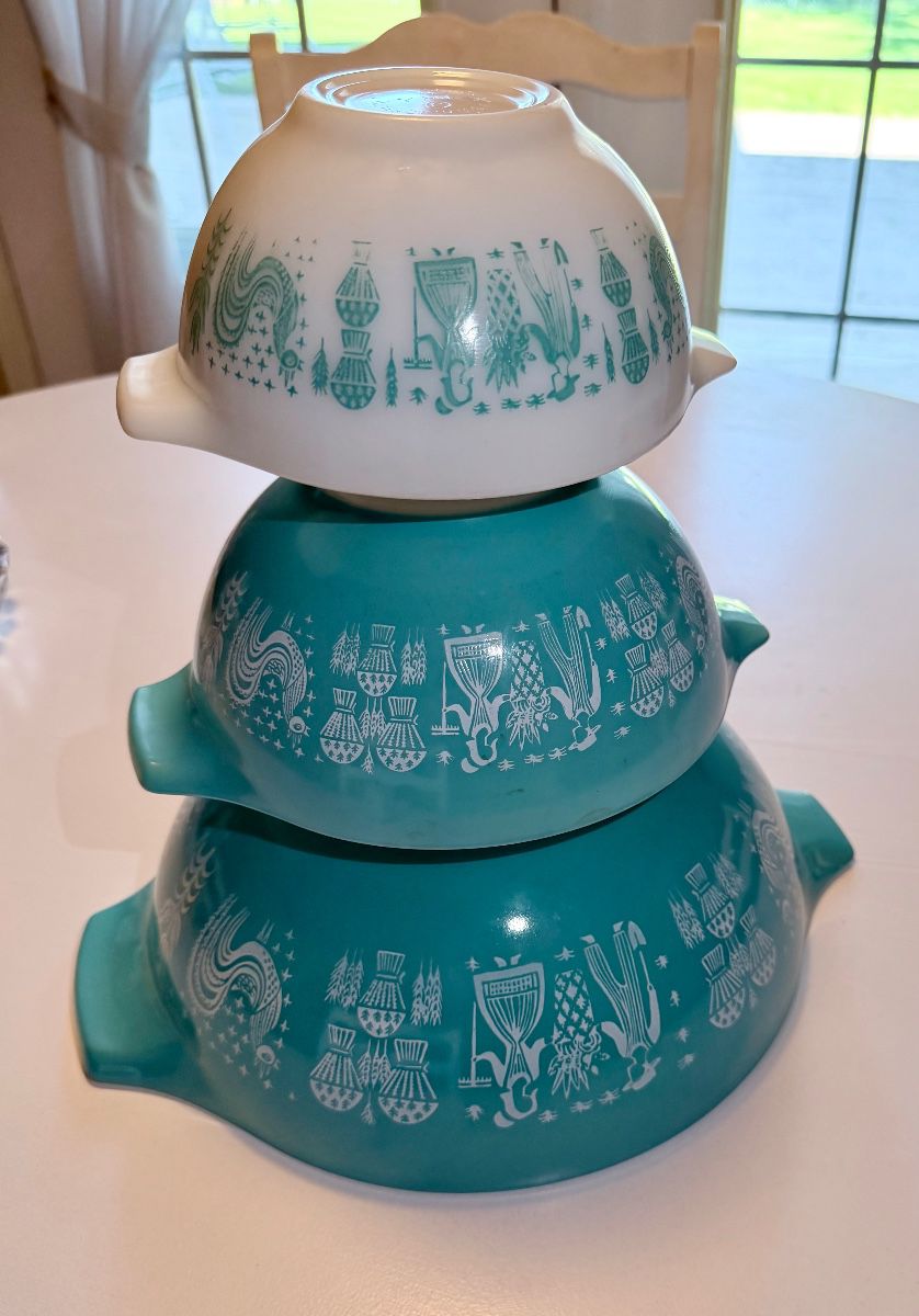 Pyrex Amish Butterprint Cinderella 3 pc Set