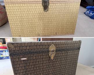Redmon wicker trunks yellow & brown