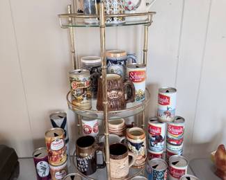 Vintage Schmidt, Iron City, Busch, World's Fair, Hudepohl Beer Cans & Stein Collection