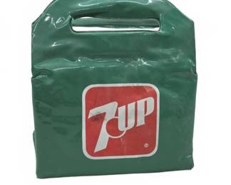 7UP Branded Green Vinyl Cooler Bag