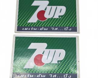 7UP Thai Language Advertising Stickers