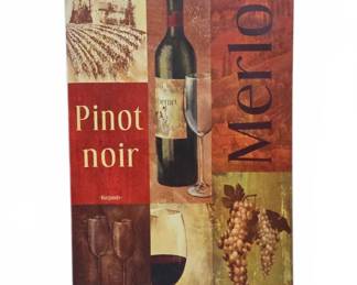 Wine Theme Canvas Wall Art Pinot Noir Merlot