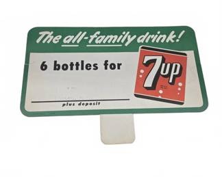 7Up Cardboard Store Display Sign