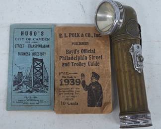 Eveready Boy Scouts Flashlight & 1930s Guide Books
