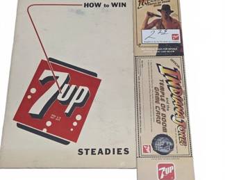 7UP Indiana Jones Game Card and Steadies Booklet
