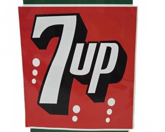 7UP Advertising Sign Cardboard