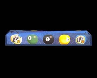 Miller Lite Pool Table Light With Beer Logo