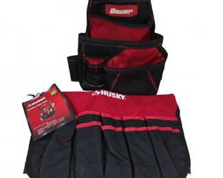 Bauer Tool Pouch and Husky Tool Roll