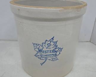 Western Stoneware 2 Gallon Crock Monmouth IL