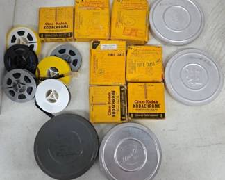 Kodak Kodachrome 8mm & 16mm Film Reels with Cases