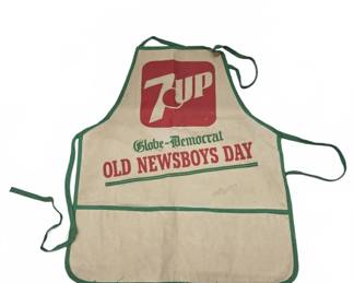 7UP Globe-Democrat Old Newsboys Day Apron
