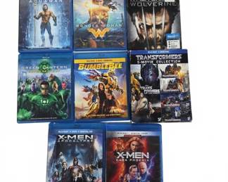 Blu-ray and DVD Superhero and Sci-Fi Movie Discs