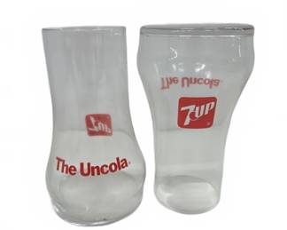 7UP The Uncola Glasses in Original Box