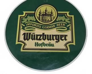 Würzburger Hofbräu Beer Sign