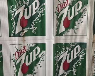 7UP and Diet 7UP Corrugated Display 57 x 24