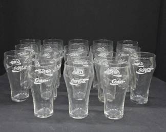 18 Coca-Cola and Coke Branded Glass Tumblers