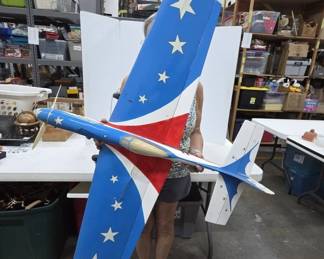 P-51 Mustang Model Airplane With Engine