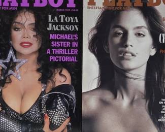 Cindy Crawford July 88 La Toya Jackson March 89