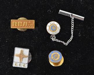 RCA Employee Service and Engineering Lapel Pins