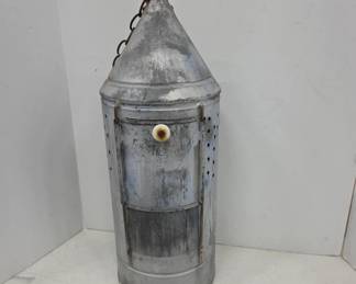 Galvanized Metal Wall Hanging Lantern