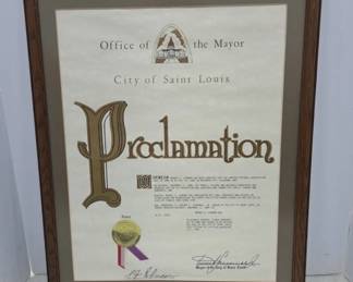 St. Louis Mayor Proclamation Vincent Schoemehl