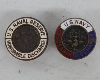 U.S. Navy Honorable Discharge Lapel Pins