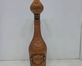 Leather Wrapped Glass Whisky Decanter