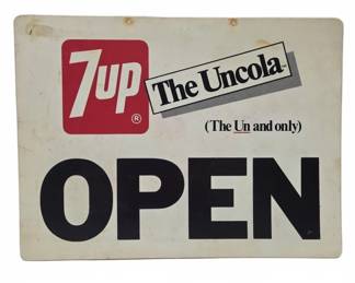 7up The Uncola Open Closed Sign