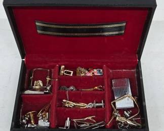 Men's Cufflinks and Tie Clips in Box