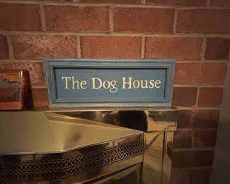 Decorative The Dog House Wooden Sign