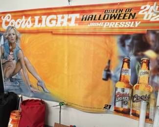 Coors Light Queen of Halloween Jaime Pressly Promotional Banner