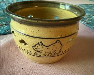 Kammies Pottery Dog Planter