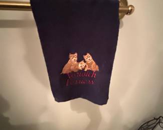 Embroidered Norwich Terrier Hand Towel