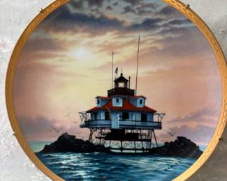 Howard Koslow Thomas Point Shoal Lighthouse Collector Plate