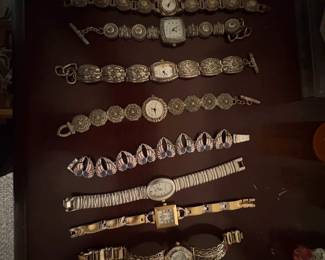 Collection of Assorted Vintage and Fashion Wristwatches with Marcasite and Enamel Accents