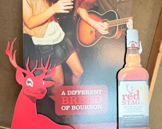 Jim Beam Red Stag Bourbon Promotional Standee