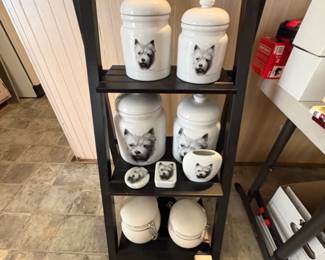 Rosalinde Best of Show Westie Ceramic Canister Set