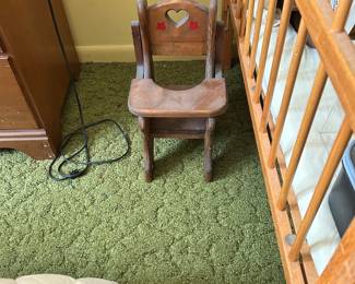 Playpen and doll chair
