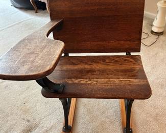 Wood school desk