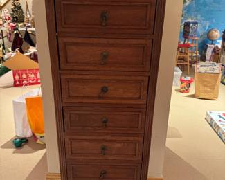 Pr. English Oak Lingerie Stands