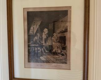 Framed Engraving