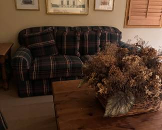 Sofa , Pine Coffee Table