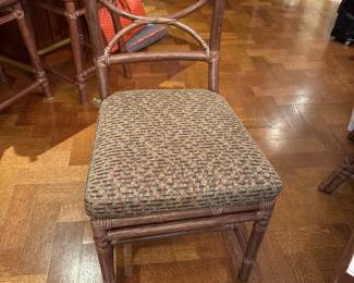 6 McGuire dining chairs.