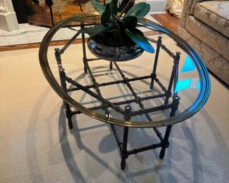 Baker Glass Top Table on Stand