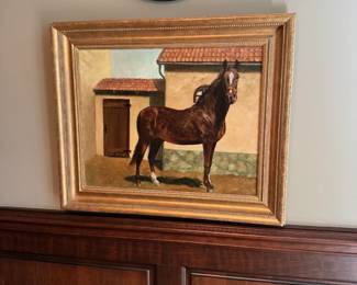 Oil on Canvas of Horse (name unknown)