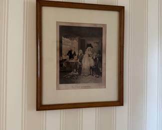 Framed Engraving