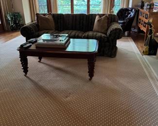 Gorgeous Famly Sofa, and Large area rug