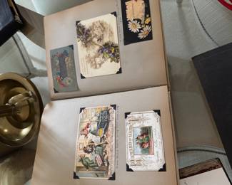Antique postcard albums 