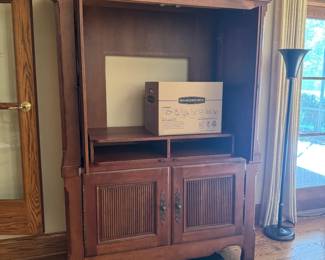 Oak TV Armoire